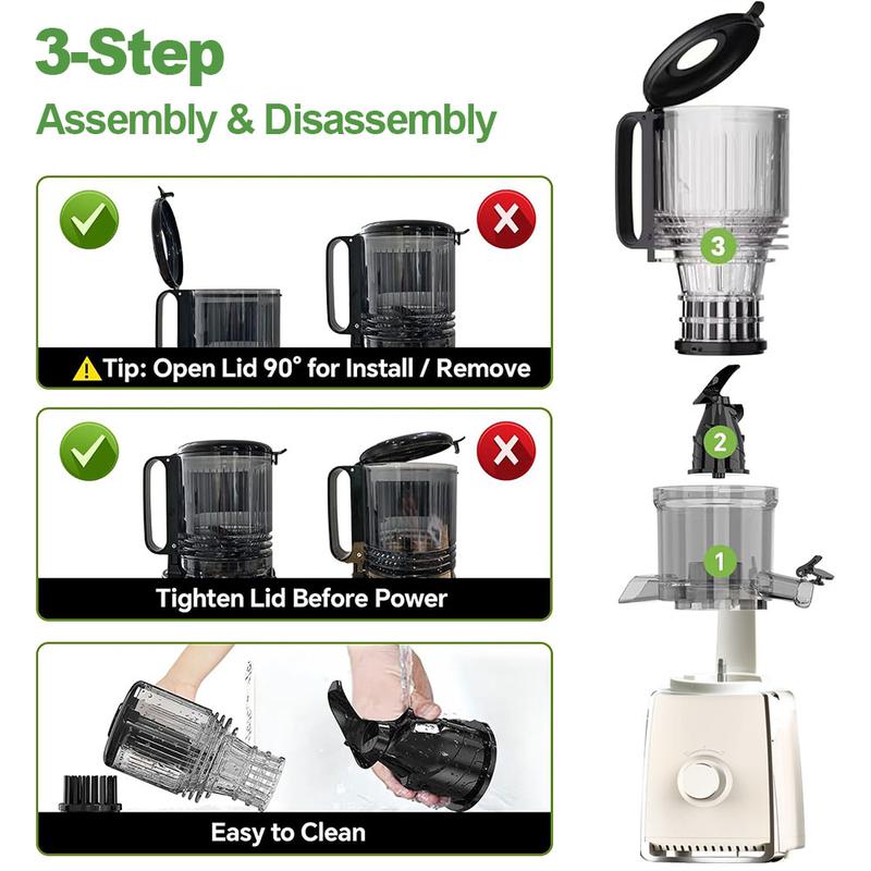 Extracteur de Jus à Presse Froide 300W